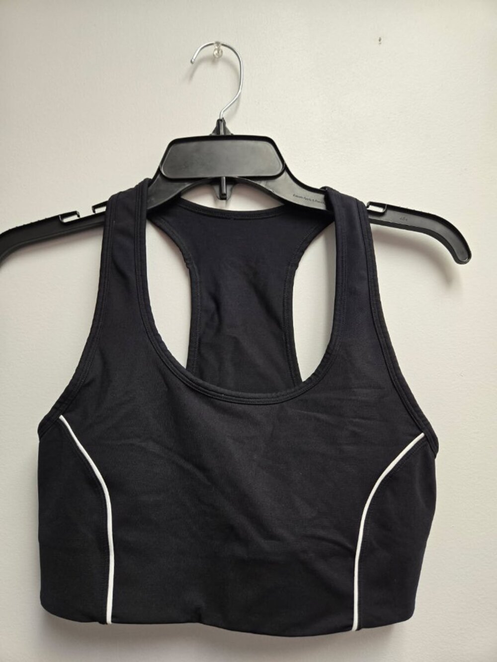 Fabletics On-The-Go Medium Impact Sports Bra Black XS Racerback Activewear